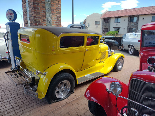 Yellow Vintage Hot Rod Rear 046 — VDK Tire Shop