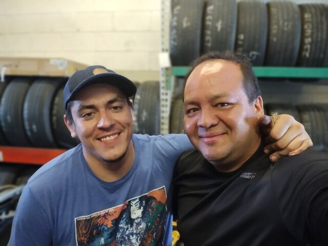 Two Men Smiling Tire Shop 016 — VDK Tire Shop