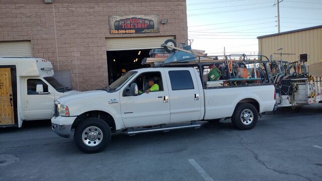 White Ford F250 Work Truck Loaded 010 — VDK Tire Shop